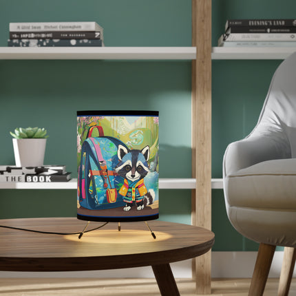 Baby Racoon Tripod Lamp