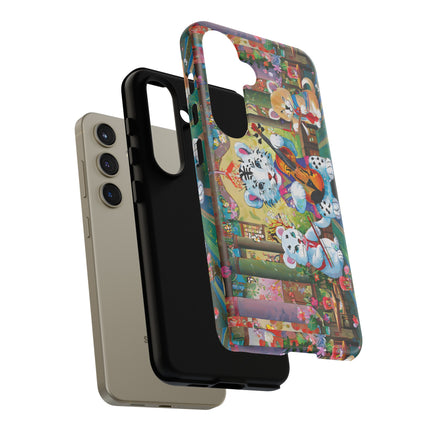 Melodies of the Snow Lion Cub Phone Cases