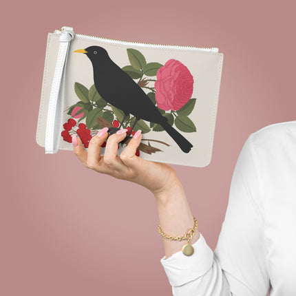 Blackbird & Rose Clutch Bag – Timeless Beauty & Elegant Charm