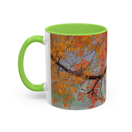 Autumn leaves by Edward Okuń Colorful Mugs (11oz, 15oz)
