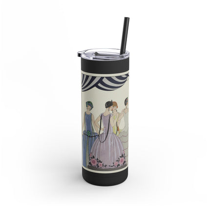 Visez au coeur, belles dames! by George Barbier Skinny Matte Tumbler, 20oz