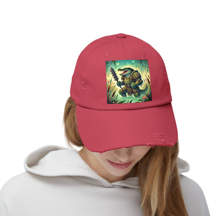 Swamp Tyrant Unisex Distressed Cap