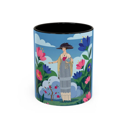 Garden Of New Beginnings Colorful Mugs – Art Deco Floral Elegance