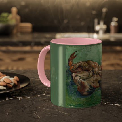 Crab on its Back by Vincent Van Gogh Colorful Mugs, 11oz