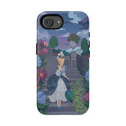 🦚🌸 The Peacock Garden Terrace Phone Case – Art Deco Floral Elegance