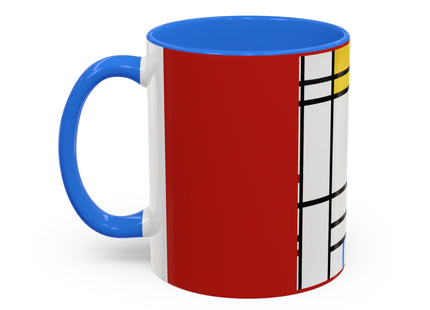 Place de la Concorde by Piet Mondrian Colorful Mugs (11oz, 15oz)