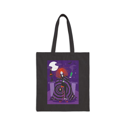 Mystic Elegance Cotton Canvas Tote Bag
