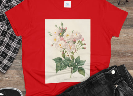 Rosa Noisettiana by Pierre Joseph Redouté Women's Midweight Cotton Tee