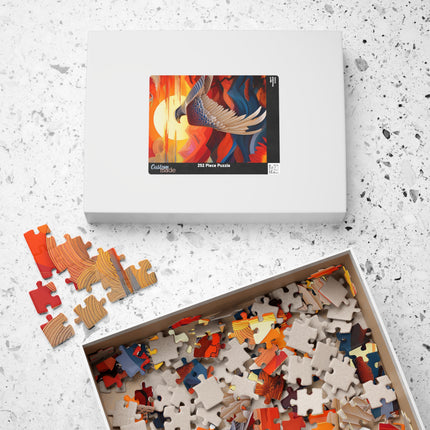 Falcon's Sunset Masterpiece Puzzle (110, 252, 520, 1014-piece)