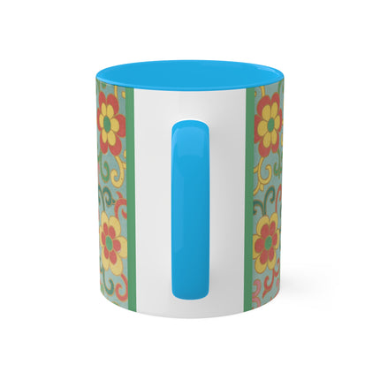 Examples of Chinese Ornament, Pl.09 by Owen Jones Colorful Mugs, 11oz