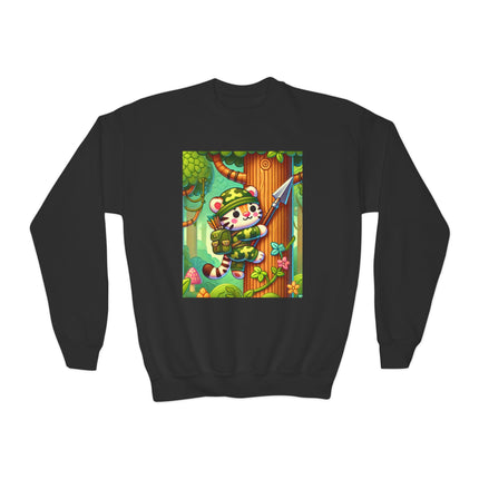 Stealthy Stripes Youth Crewneck Sweatshirt