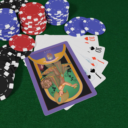 October & Opal, Tourmaline (from the Gem Series) by Sofia Chiostri Playing Cards