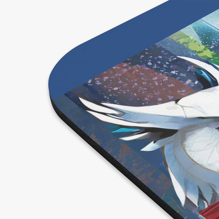 Cyberpunk Owl & Raven Mouse Pad, Rectangle