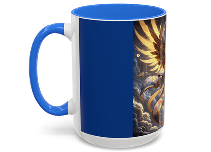 Valkyrie Descending Through Storm Colorful Mugs (11oz, 15oz)