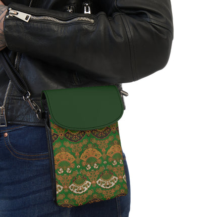 Japanese Fan Pattern by G.A. Audsley Small Cell Phone Wallet