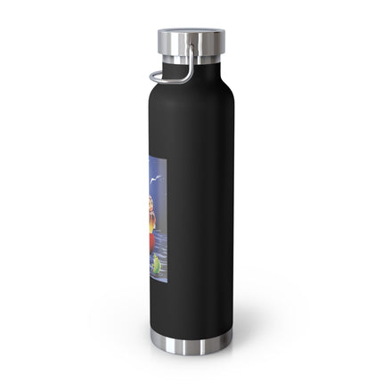 Embarking on a Moonlit Journey Copper Vacuum Insulated Bottle, 22oz