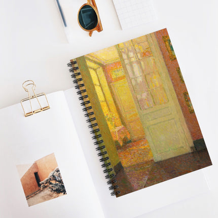 Interior, Window Light by Henri Le Sidaner Spiral Notebook - Ruled Line