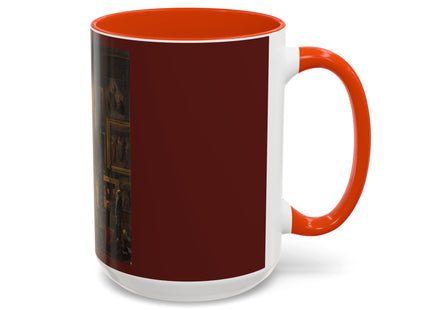 Raphael and his Muse in the Atelier by Vincenzo Abbati Colorful Mugs (11oz, 15oz)