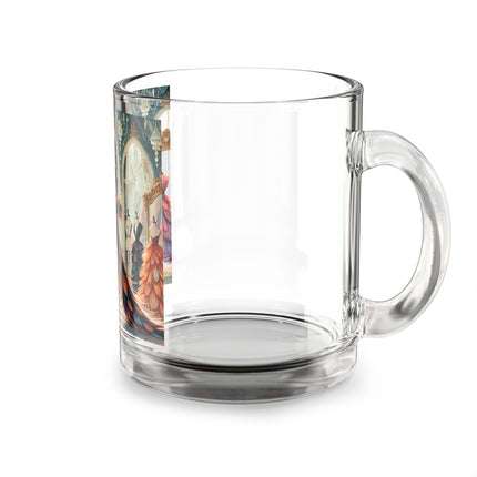 Couture & Wings Glass Mug, 10oz