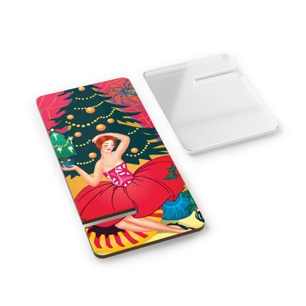 Art Deco Christmas Enchantment Mobile Display Stand for Smartphones