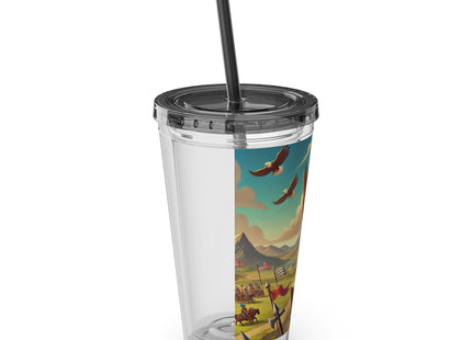 Watchful Guardian Sunsplash Tumbler with Straw, 16oz