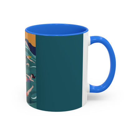 Summer Splash Colorful Mugs – Retro Beach Joy & Carefree Summer Vibes