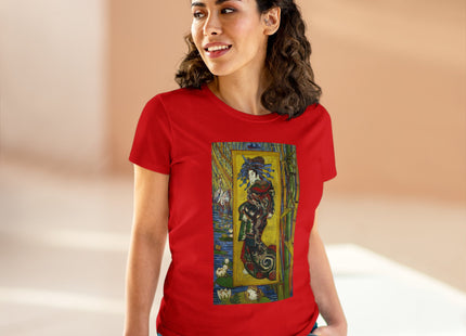 Courtesan (after Eisen) by Vincent van Gogh Women's Midweight Cotton Tee