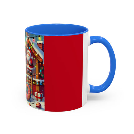 Playful Dragon's Christmas Colorful Mugs (11oz, 15oz)