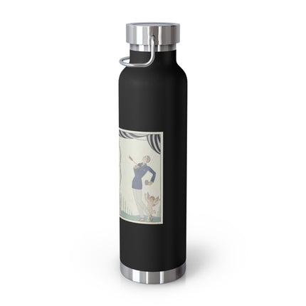Visez au coeur, belles dames! by George Barbier Copper Vacuum Insulated Bottle, 22oz
