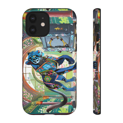 Cyber Panther's Hunt Phone Cases