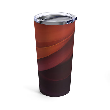 Wave Pattern with Intertwined Hues of Orange, Rose, Maroon, and Purple Tumbler 20oz