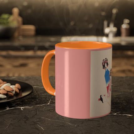 Illustrations of Japanese Toys Pl.001 by Kawasaki Kyosen Colorful Mugs, 11oz