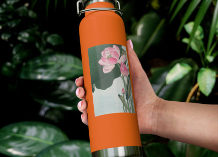 Blooming Lotus Flowers by Ohara Koson Vacuum Insulated Bottle, 22oz