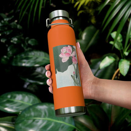 Blooming Lotus Flowers by Ohara Koson Vacuum Insulated Bottle, 22oz