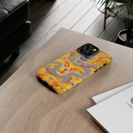 Majestic Dragon Regalia – Imperial 12-Symbol Robe Phone Cases