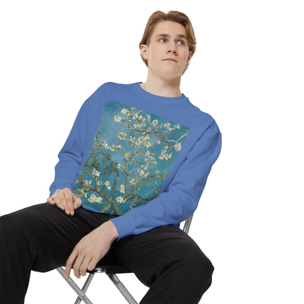 Almond Blossom by Vincent van Gogh Unisex Garment-Dyed Sweatshirt
