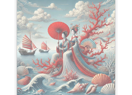 Ladies by the Quiet Sea Kiss-Cut Stickers (4 Sizes)