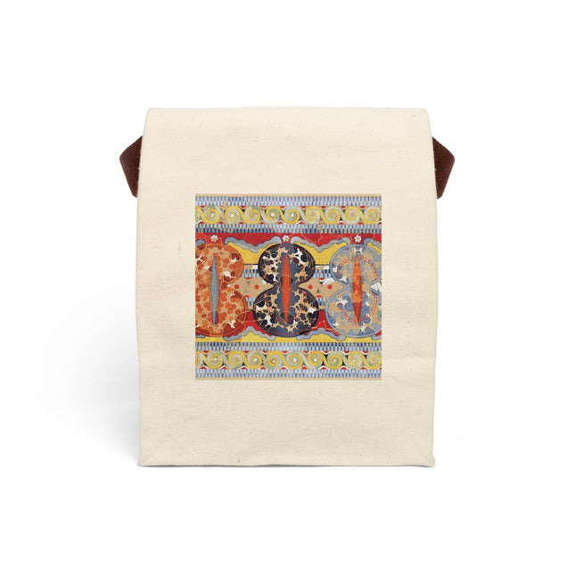 Reproduction of the Shield Frieze by Emile Gilliéron Canvas Lunch Bag With Strap