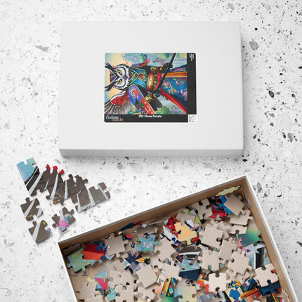 Cyberpunk Samurai Owl Puzzle (110, 252, 520, 1014-piece)