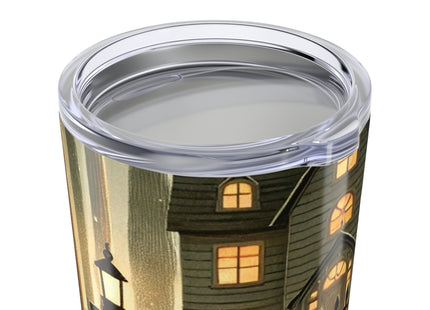 Ghostly Welcome – A Halloween Night Tumbler 20oz