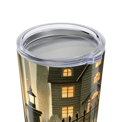 Ghostly Welcome – A Halloween Night Tumbler 20oz