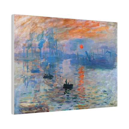 Sunrise by Claude Monet Matte Canvas, Stretched, 0.75"