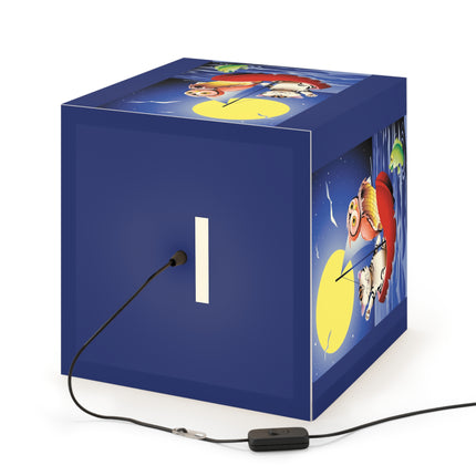 Embarking on a Moonlit Journey Light Cube Lamp