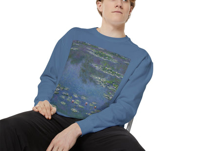 Water Lilies by Claude Monet Unisex Garment-Dyed Sweatshirt