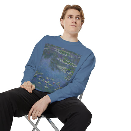 Water Lilies by Claude Monet Unisex Garment-Dyed Sweatshirt