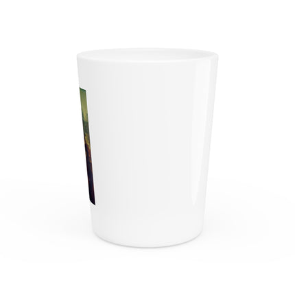 Mona Lisa by Leonardo da Vinci Ceramic Shot Glass