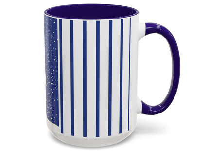 Snowman in Falling Snow Colorful Mugs (11oz, 15oz)
