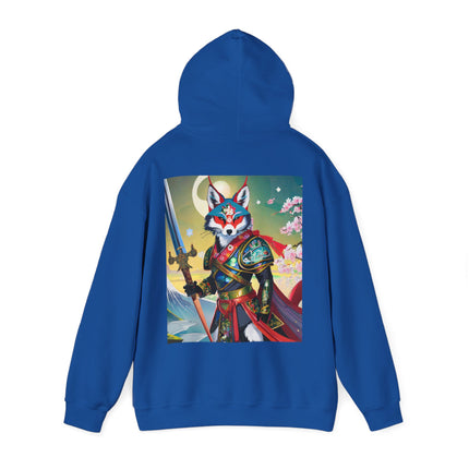 Cyberpunk Samurai Fox – Heavy Blend™ Hooded Sweatshirt