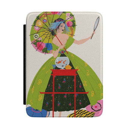 Lady with the Golden Fish Kindle Case – Whimsical Fashion & Playful Fantasy