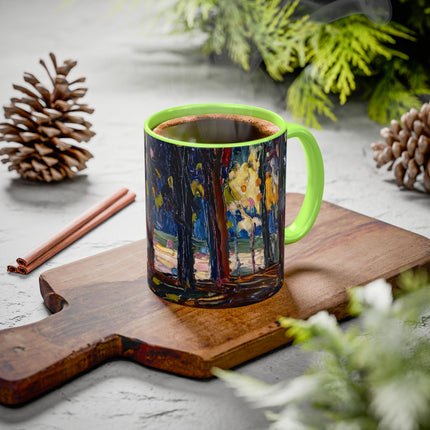 In the Park of St. Cloud by Wassily Kandinsky Colorful Mugs (11oz, 15oz)
